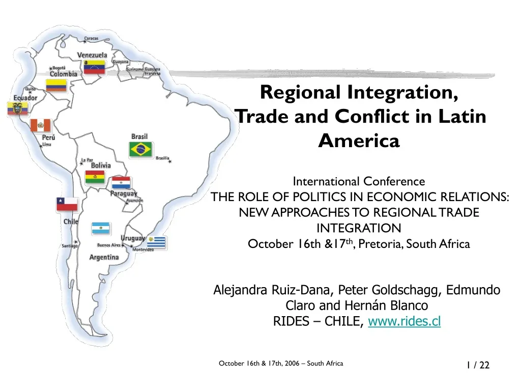 regional integration trade and conflict in latin