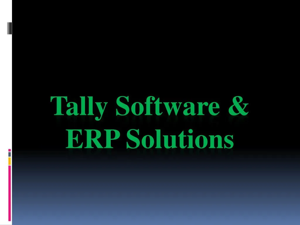 tally software erp solutions