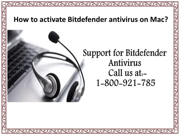 How to activate Bitdefender antivirus on Mac?
