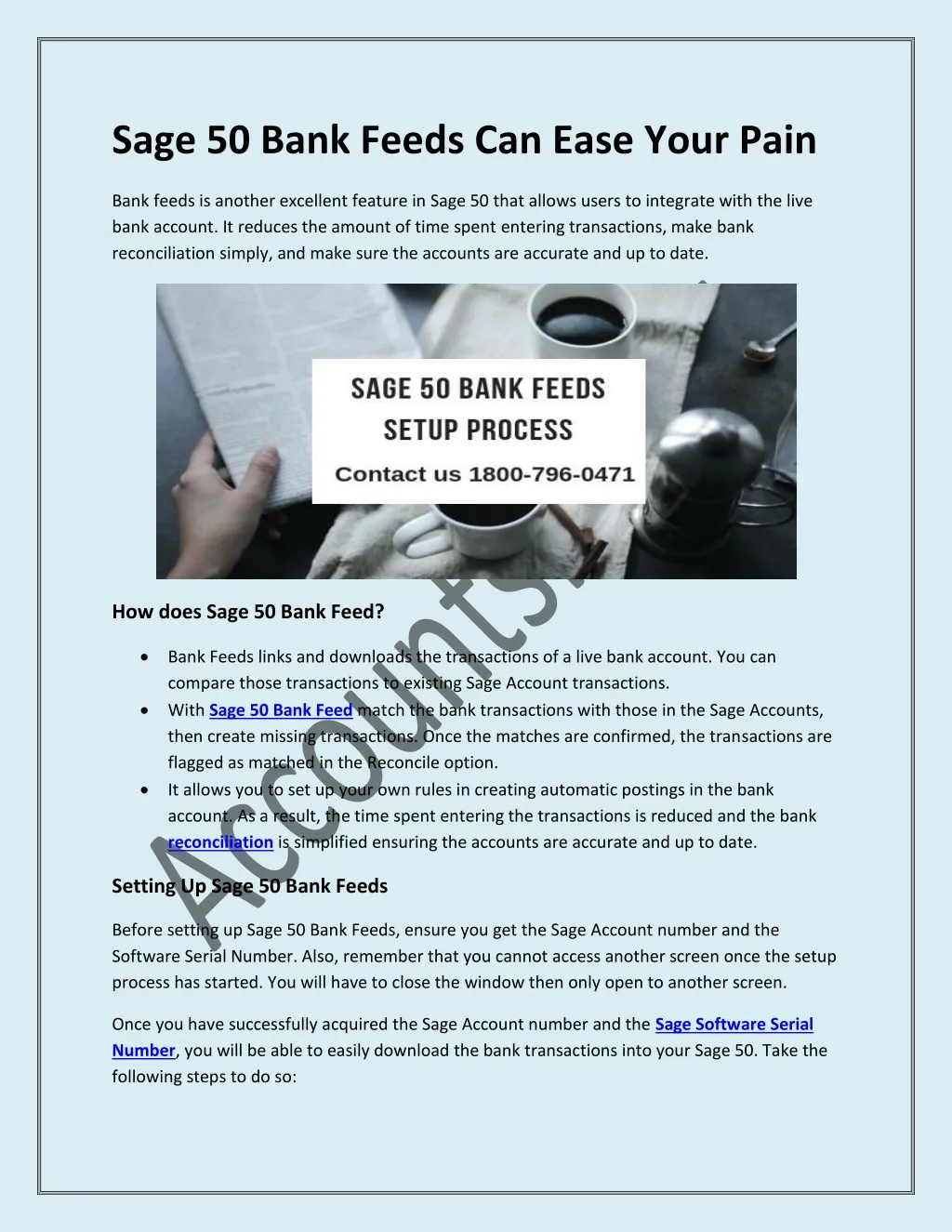 sage 50 bank feeds can ease your pain
