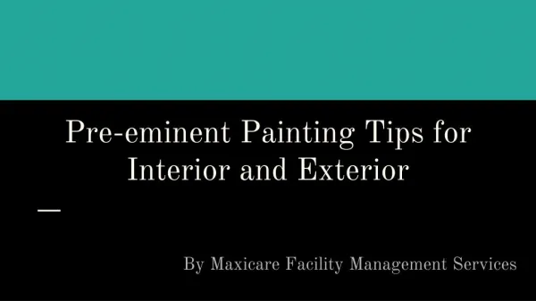 Painters and Painting Services in Dubai | Maxicare