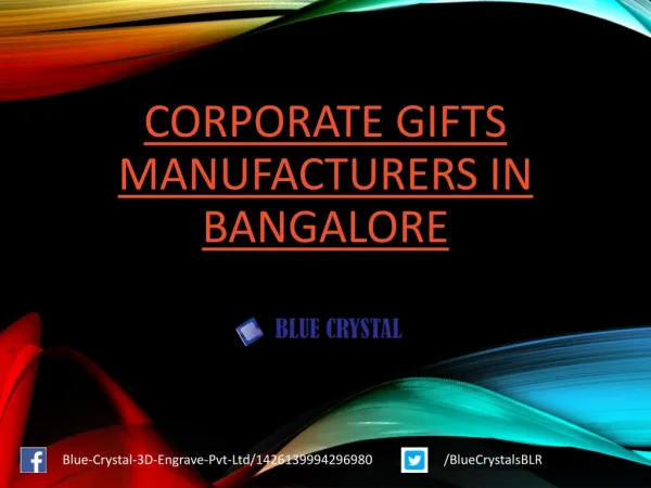 Gift Manufacturers In Bangalore