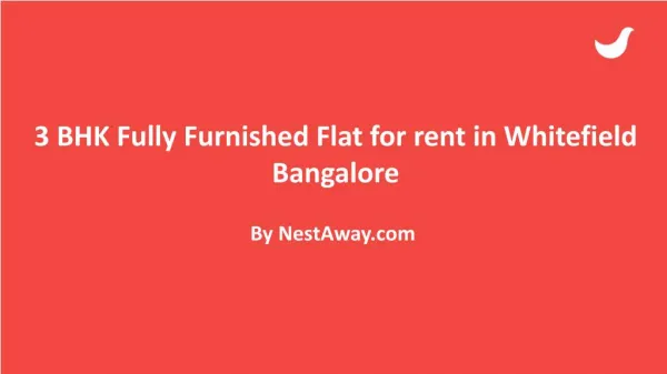 Furnished Flat for rent in Whitefield Bangalore without broker