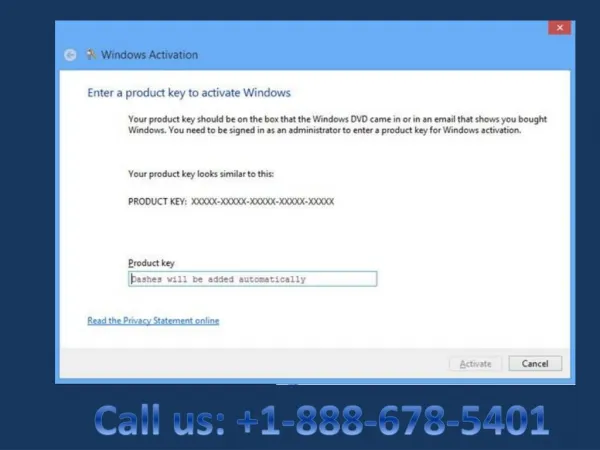 Call 1-888-678-5401 Windows 8 Activation Error fix