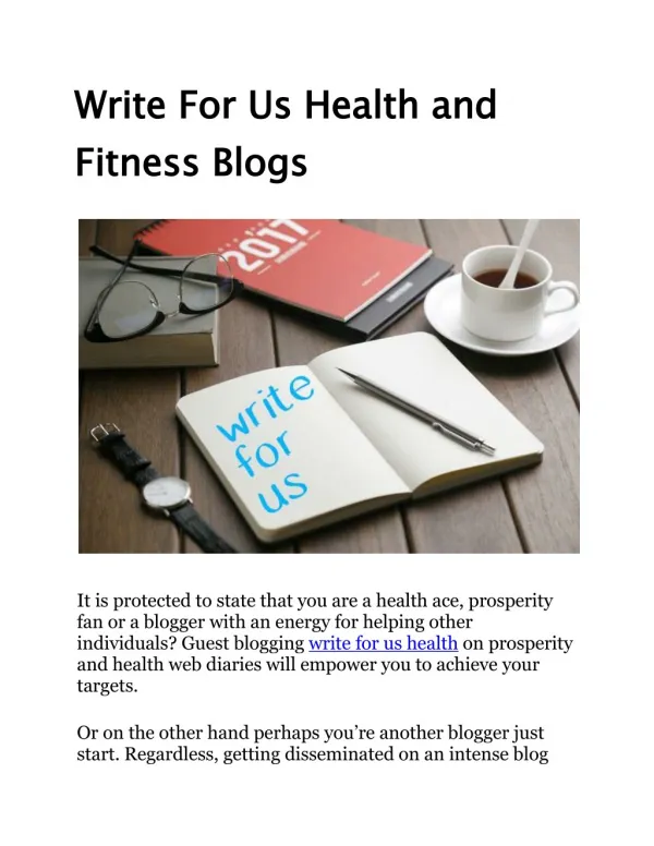 Write For Us Health, Wellness, Chiropractic, Lifestyle