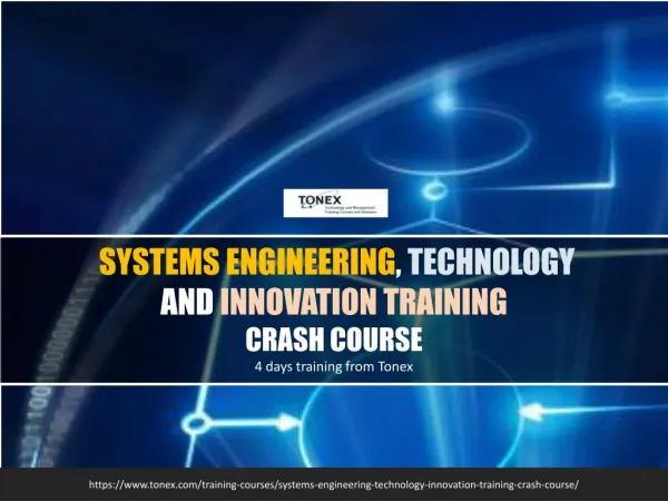 Systems Engineering, Technology and Innovation Training