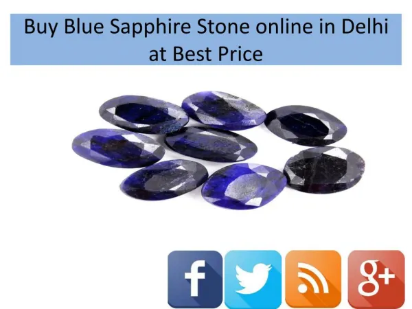 Buy high quality of Blue Sapphire Online in Delhi