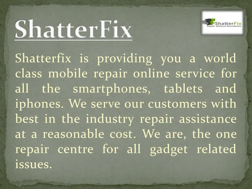 shatterfix