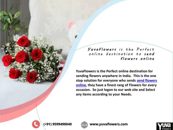 Send flowers Online Via YuvaFlowers