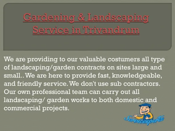 Gardening & Landscaping Service in Trivandrum
