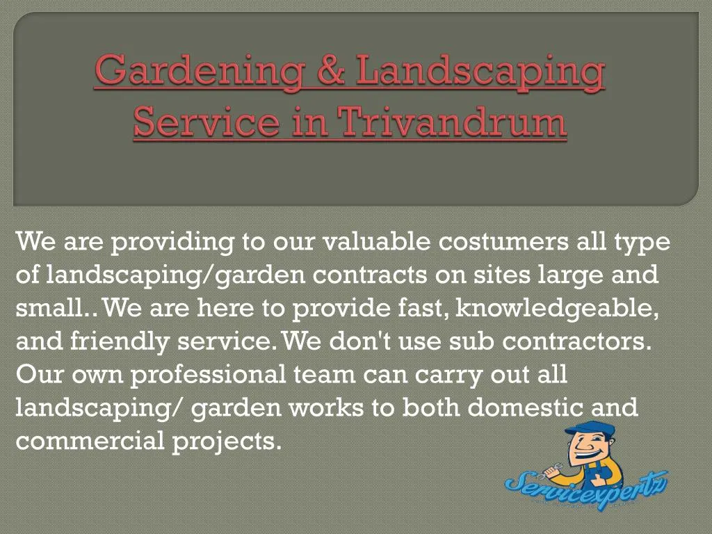 gardening landscaping service in trivandrum