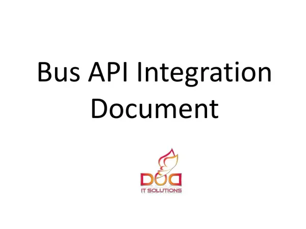 Bus API Integrations