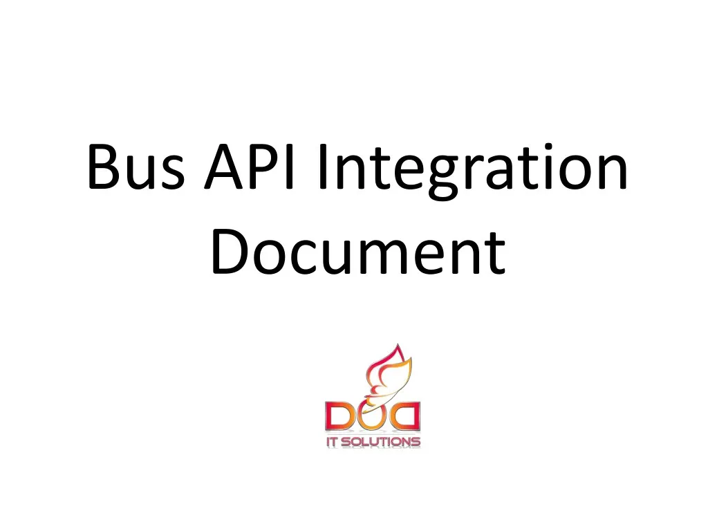 bus api integration document