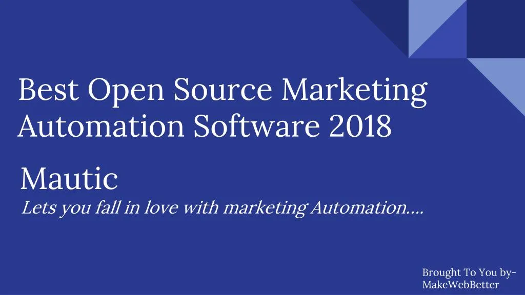 best open source marketing automation software 2018