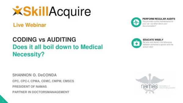 Coding Vs. Auditing: Does It Boil Down To Medical Necessity?