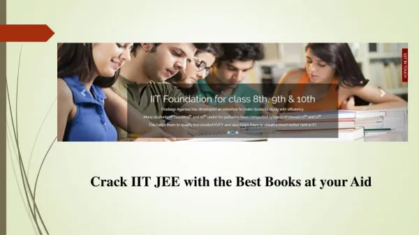 Crack IIT JEE with the Best Books at your Aid