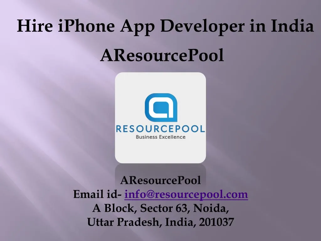 hire iphone app developer in india aresourcepool
