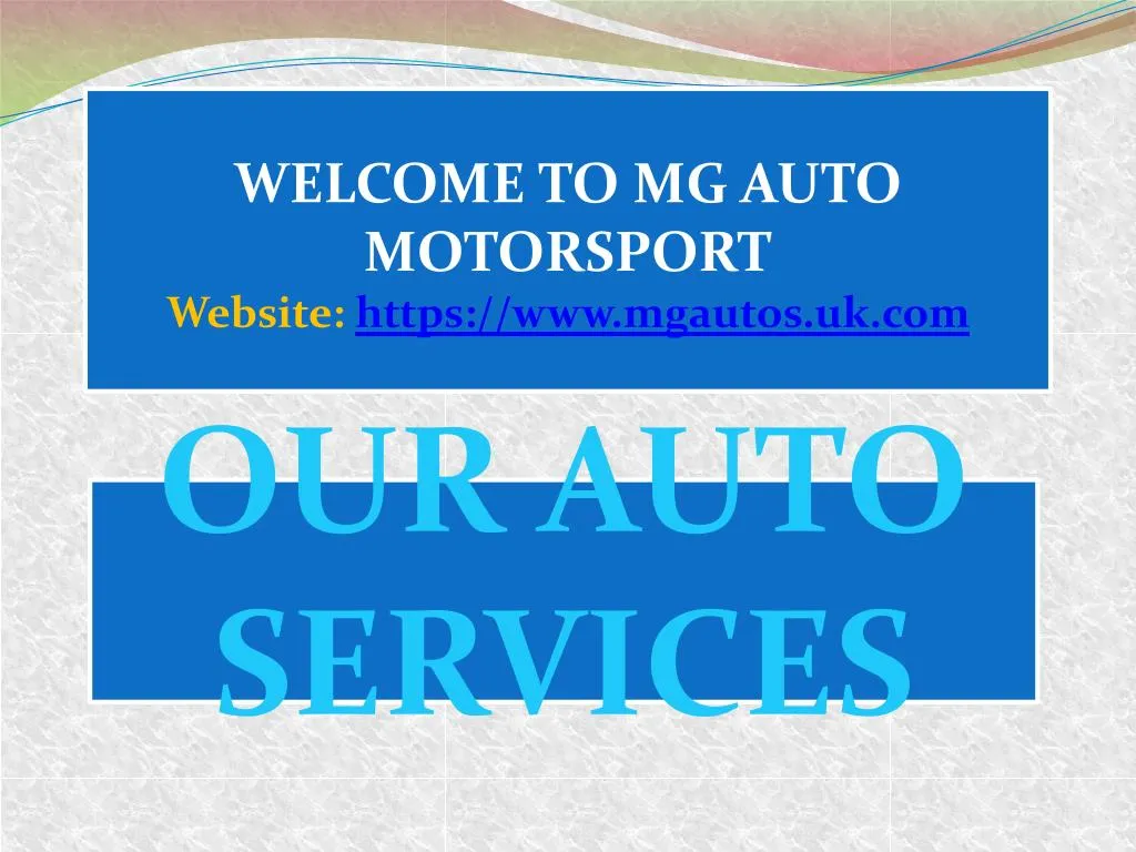 welcome to mg auto motorsport website https