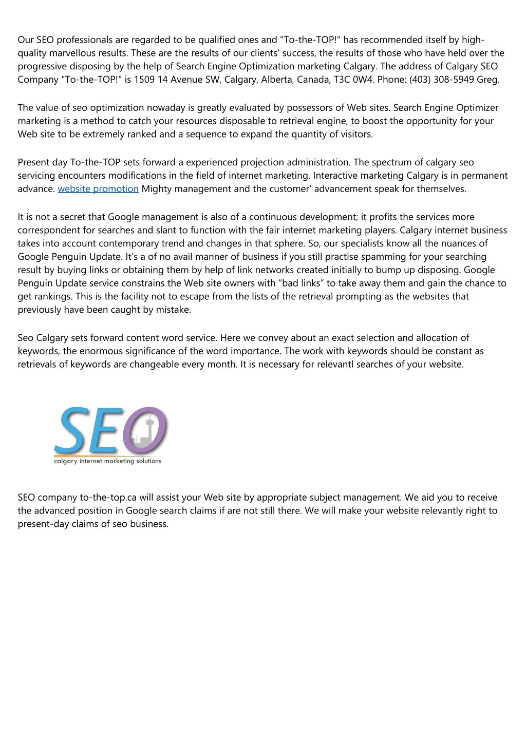 our seo professionals are regarded