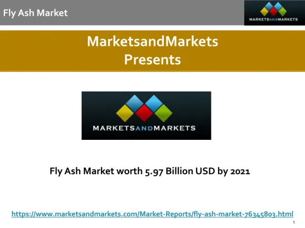 Fly Ash Market worth 5.97 Billion USD by 2021