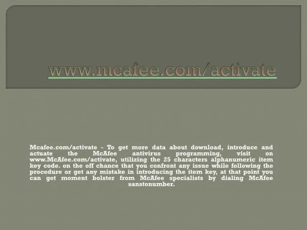 mcafee com activate to get more data about