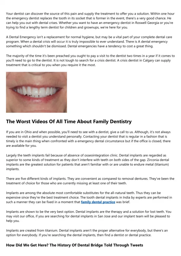 15 Reasons Why You Shouldn't Ignore Family Dental Center