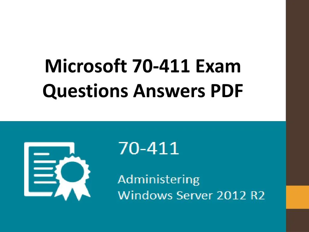 microsoft 70 411 exam questions answers pdf