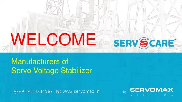 Servo Voltage Stabilizer Manufacturers, Suppliers & Exporters in India
