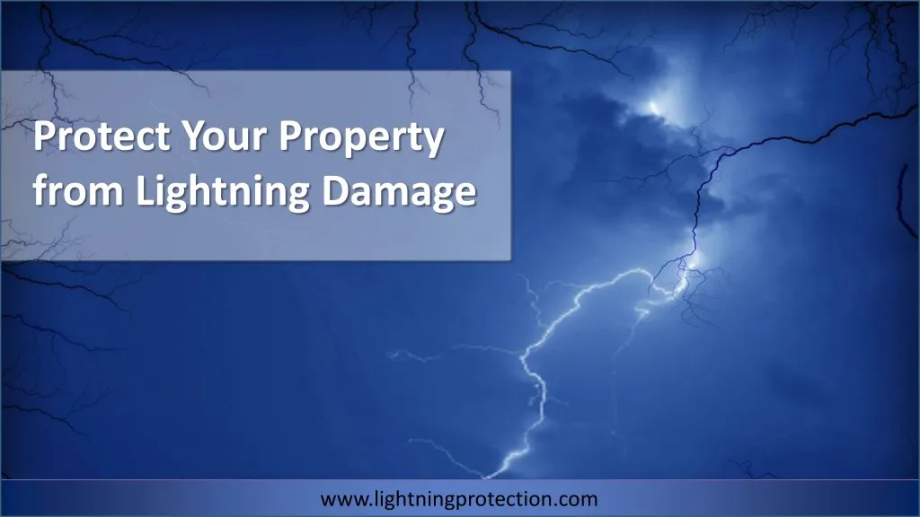 protect your property from lightning damage