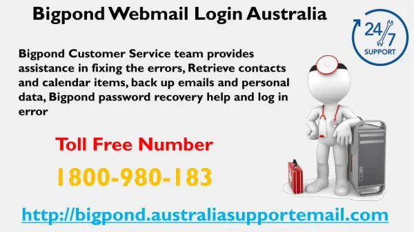 Troubleshooting Team | 1-800-980-183 Bigpond Webmail Login Australia