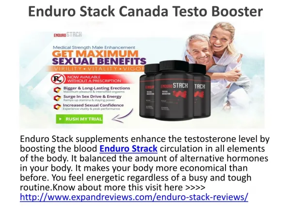 Enduro Stack Canada Testo Booster Pills Before Try Read It Here