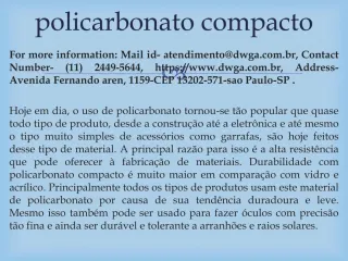 policarbonato compacto - slide 1