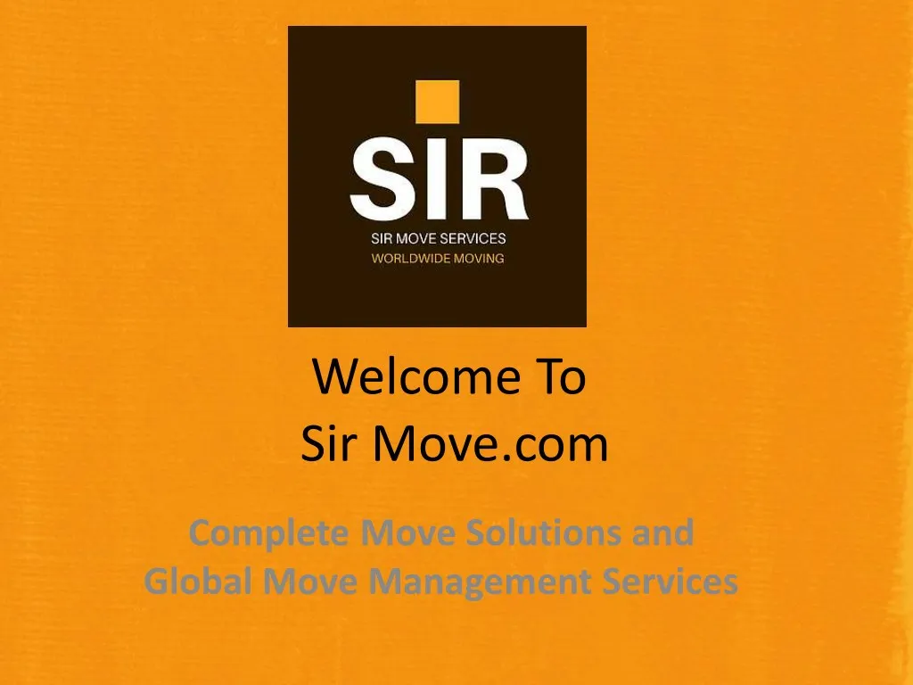 welcome to sir move com