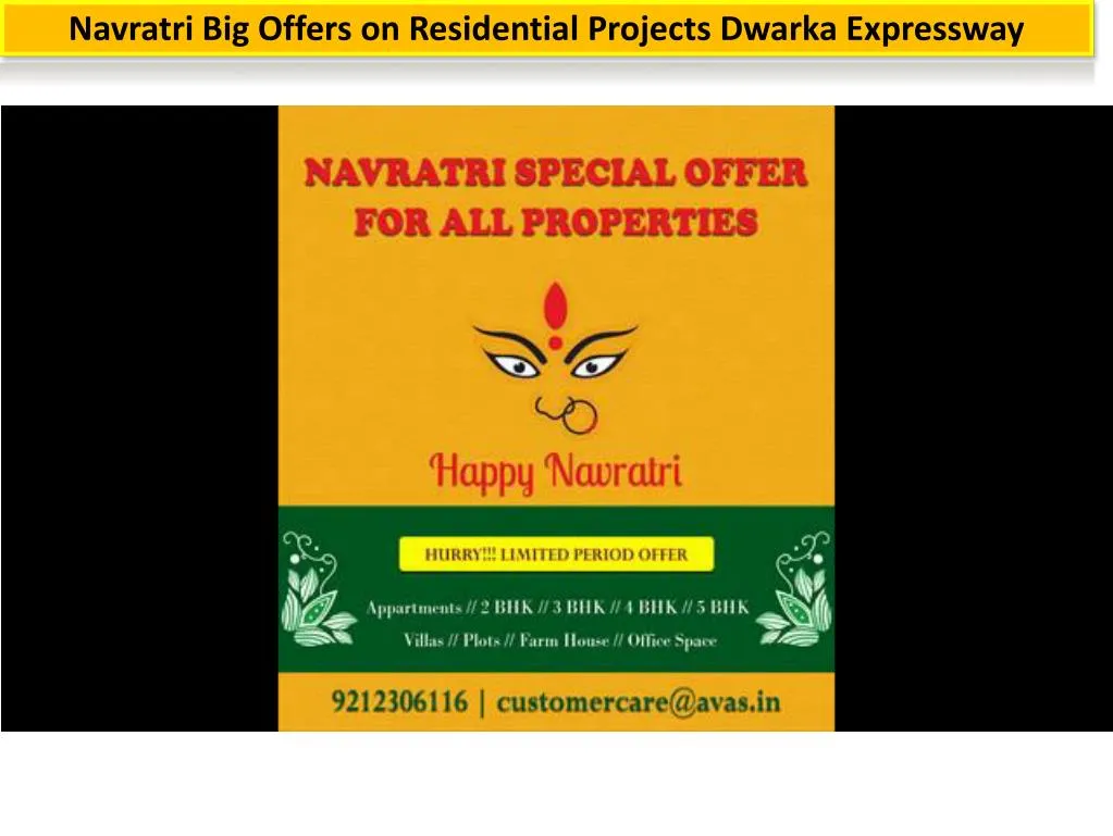 navratri big offers on residential projects