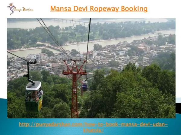 How to Book Mansa devi ropeway tickets