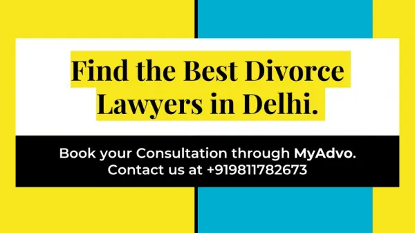 Divorce Lawyers in Delhi