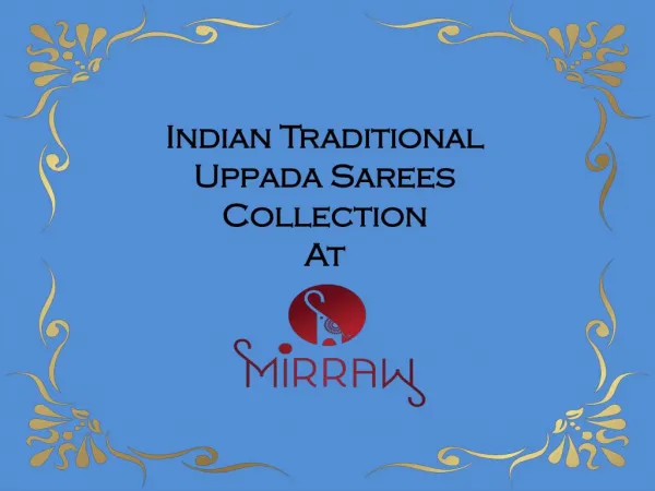 Stunning Uppada Sarees collection at Mirraw.