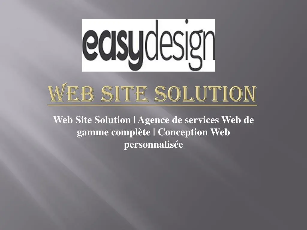 web site solution