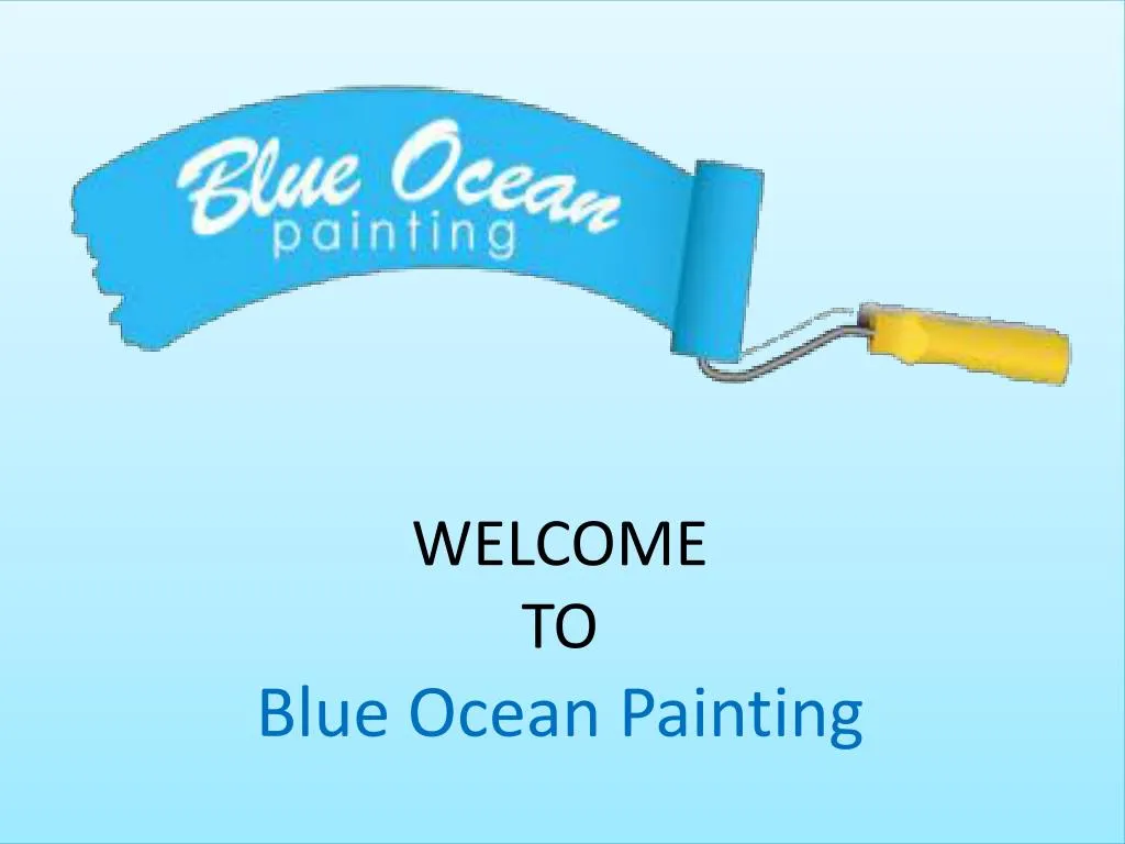 welcome to blue ocean painting