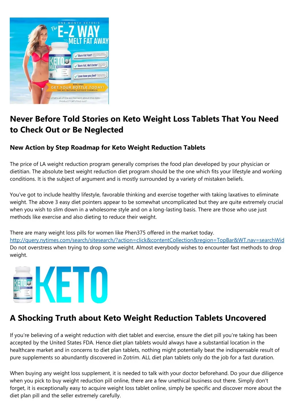 never before told stories on keto weight loss