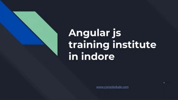 AngularJS Training Institute in Indore