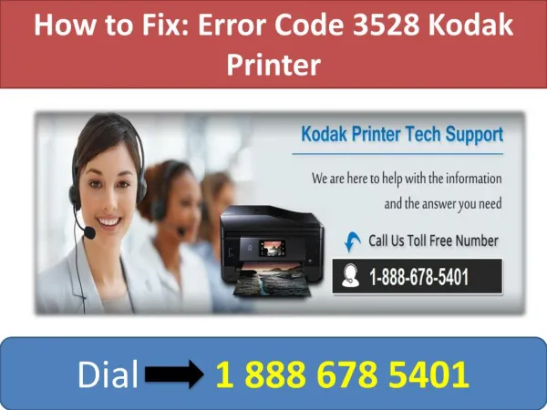 How to Fix Error Code 3528 Kodak Printer