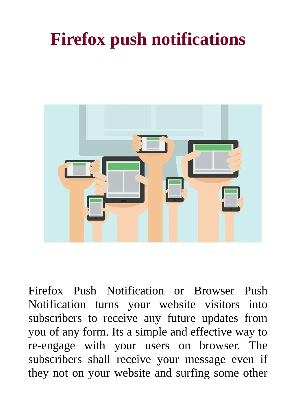 firefox push notifications