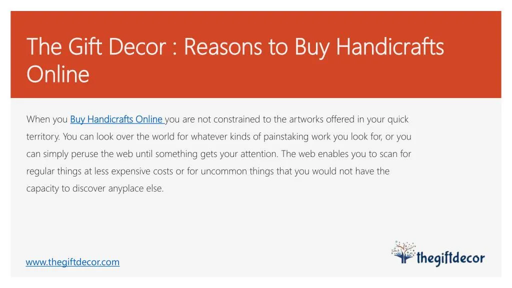 the gift decor reasons to buy handicrafts online