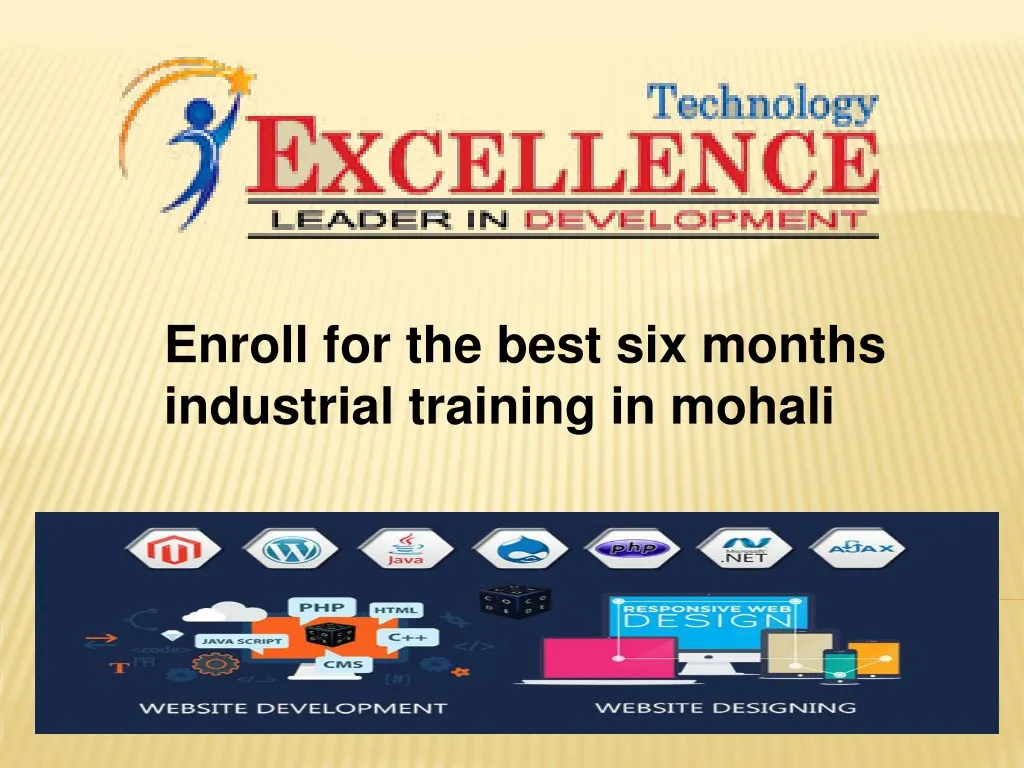 enroll for the best six months industrial