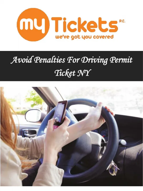 Avoid Penalties For Driving Permit Ticket NY