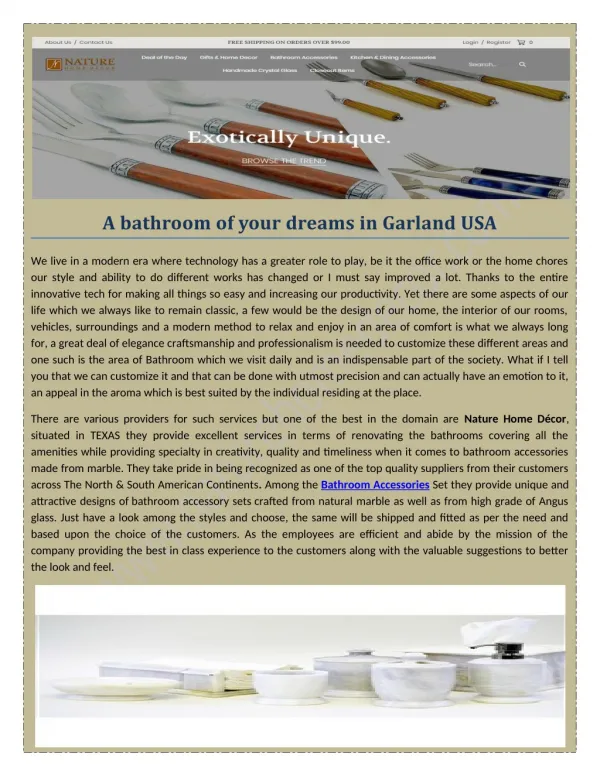 A bathroom of your dreams in Garland USA