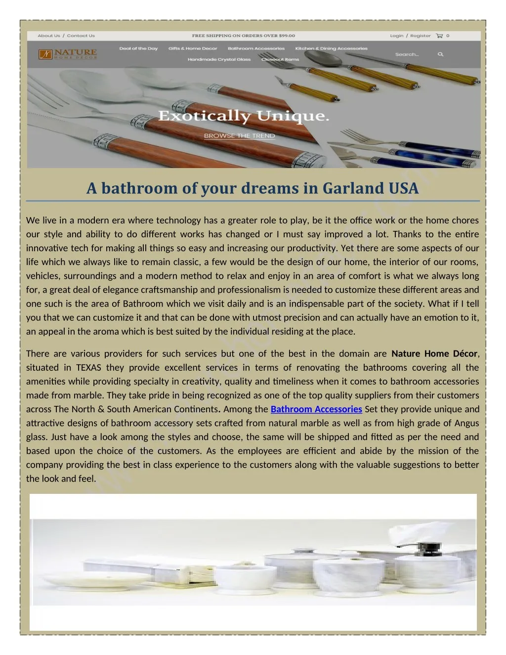 a bathroom of your dreams in garland usa