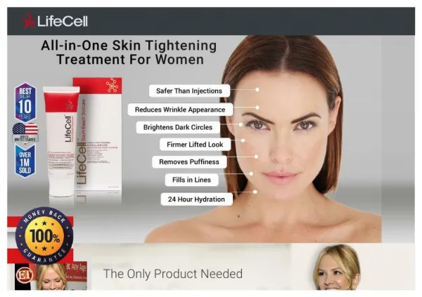 Lifecell Website - Free Anti-Aging Cream Promotional Offer