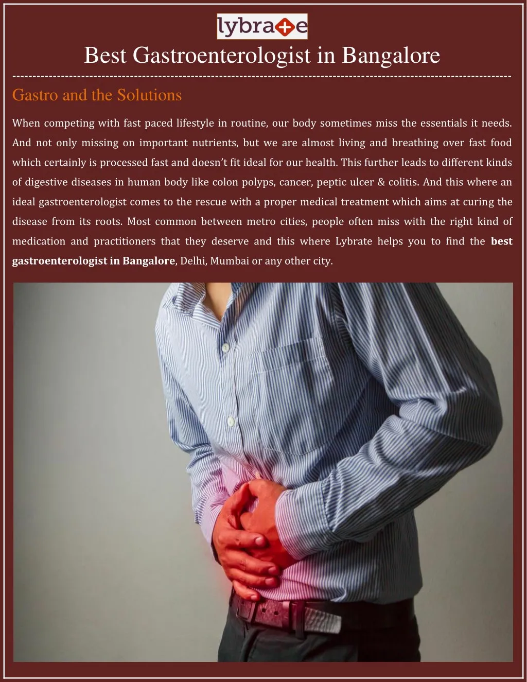 best gastroenterologist in bangalore gastro